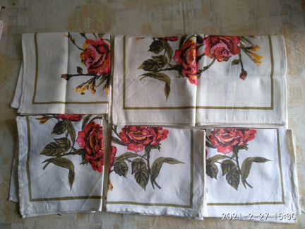 Салфетки +полотенца времён СССР