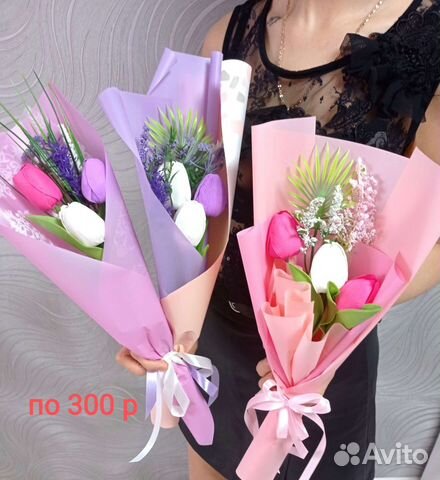 Букеты из мыльных цветов