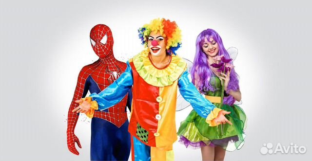 Аниматоры, аквагрим, шоу мыльных пузырей, ростовые