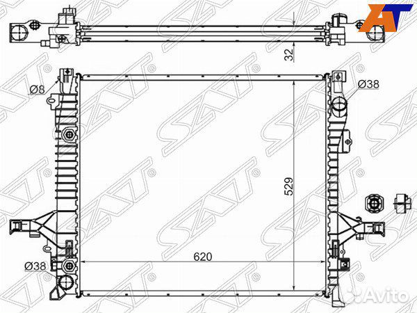 Радиатор volvo xc90