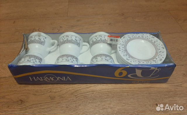 Новый чайный кофейный сервиз Испания 6 персон