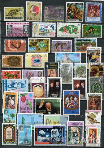 Почтовые марки Британские колонии сер пр века 37шт