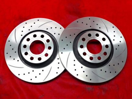 Audi диски перфорированные тормозные