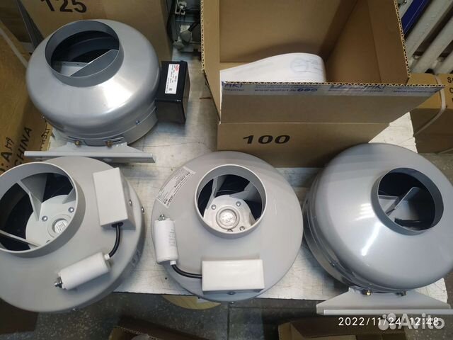 Канальный вентилятор 100, 125, 160, 200, 250, 315