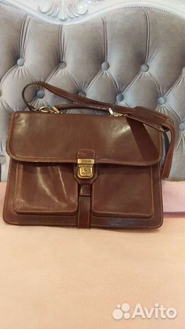 Кожаный портфель ручной работы, Tonelli Vomo