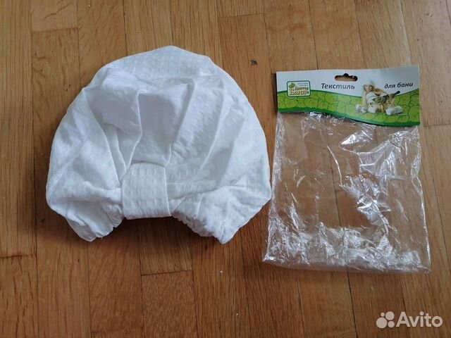 Шапочка для сауны хлопок новая