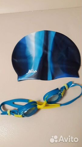 Очки, шапочка Joss для бассейна новые 4-7л