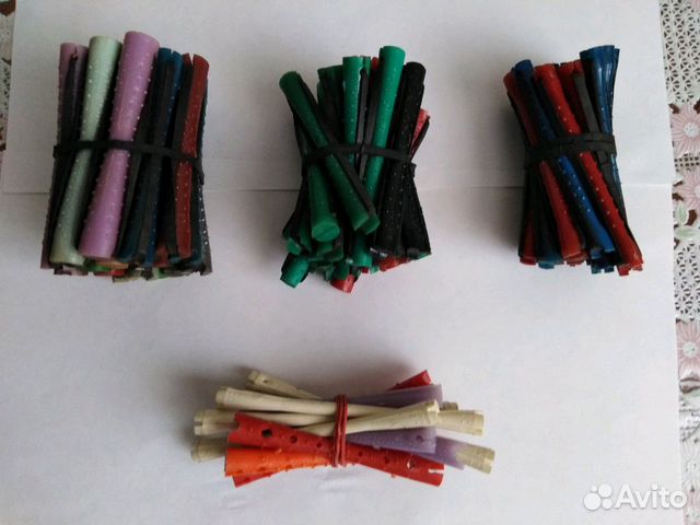 Пластмассовые бигуди(коклюшки), на резинке и без