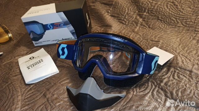 Очки снегоход квадроцикл Scott Primal MY23 Blu/Cle