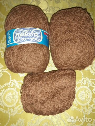 Пряжа шерстяная в мотках для вязания СССР 2-х цвет