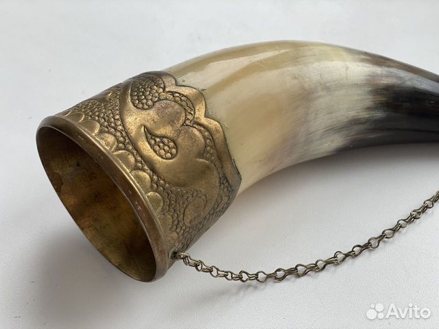 Рог-бокал для вина с редким рисунком