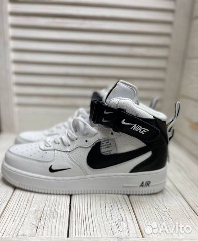 Кроссовки nike air force 1 зимние на меху 36/45