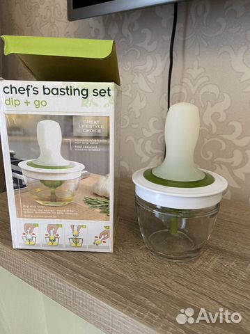 Масленка с силиконовой кисточкой