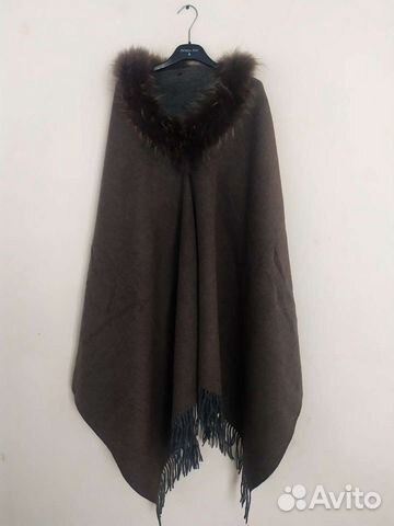 Шарф накидка кашемир шерсть