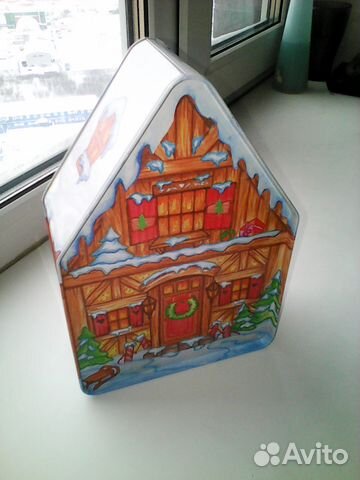 Жестяная коробка для хранения (Новый год)