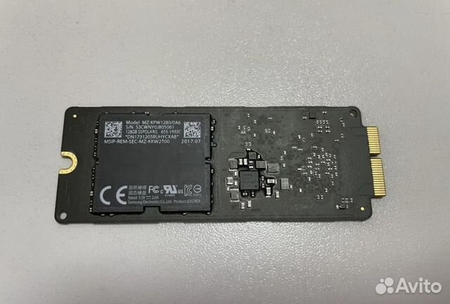 Новый оригинальный диск Apple SSD PCI-e 128 Gb