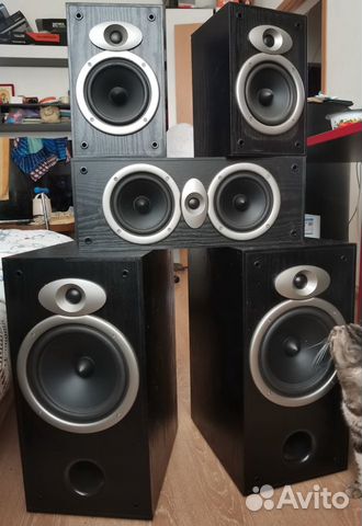 Набор колонок 5.1 Sven+ресивер HR-970