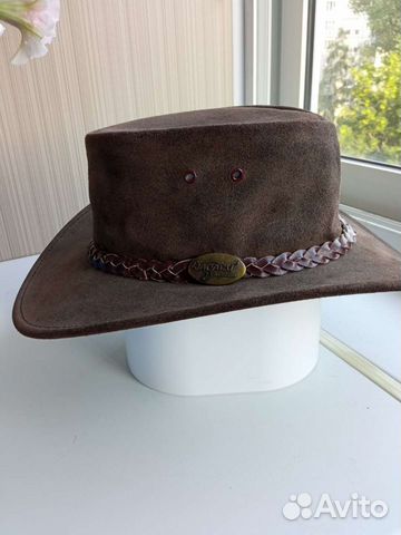 Шляпа детская кожаная ковбойская