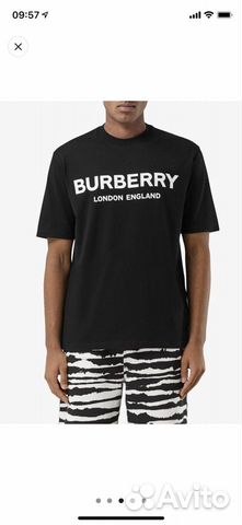 Футболка Burberry England 2022 черн/бел