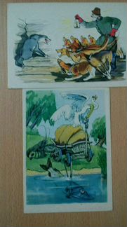 Открытки в сказках и баснях