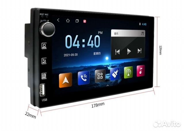 Магнитола 7Дюймов. 2/32. rohm32107