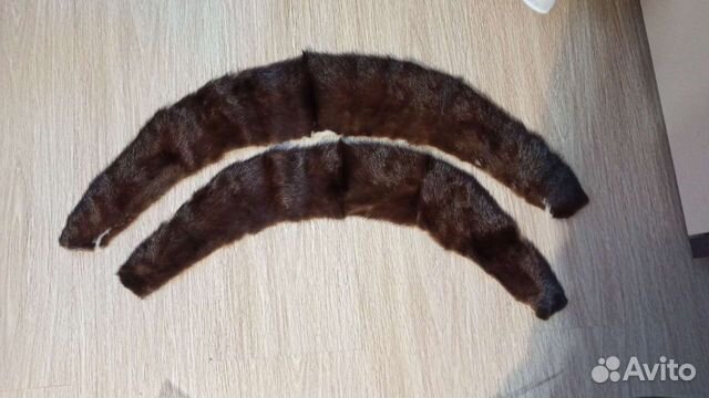 Воротник норковый советский 2 шт