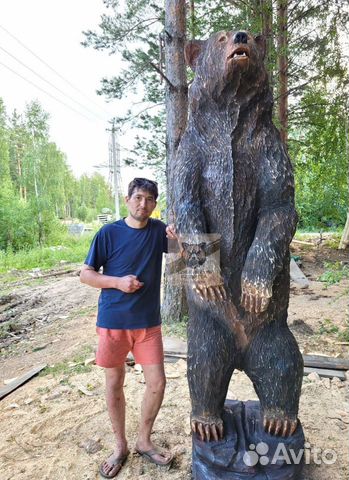 Резные фигуры из дерева / ручная работа