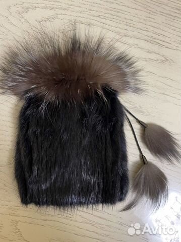Шапка женская натуральный мех
