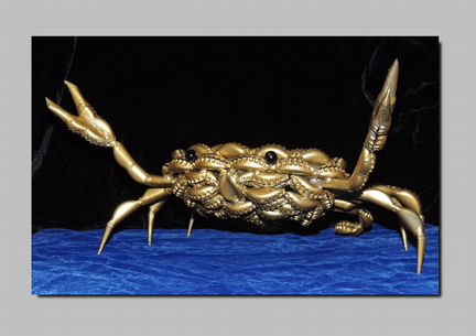 Фигурка краб. Пивные пробки (крышки) кронен