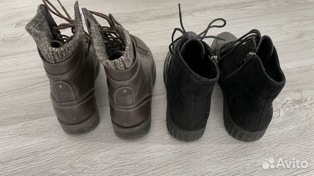 Женские ботинки 35-36 размер лак велюр