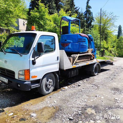 Услуги эвакуатора мини экскаватора