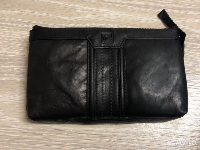 Барсетка кожаная мужская