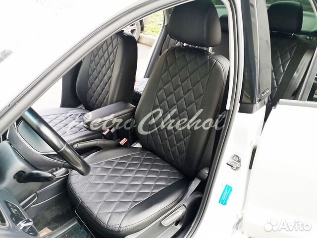 Чехлы на Фольксваген Поло Ромб