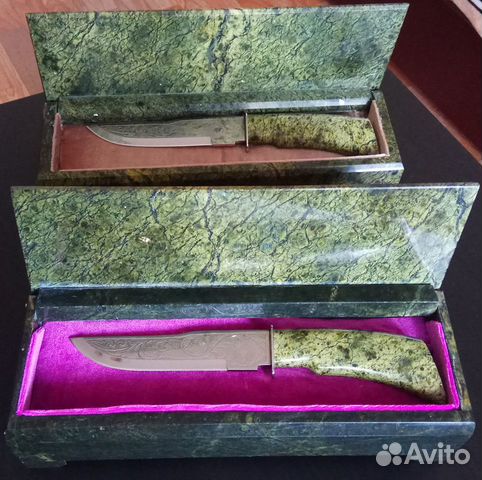 Подарочный набор нож змеевик