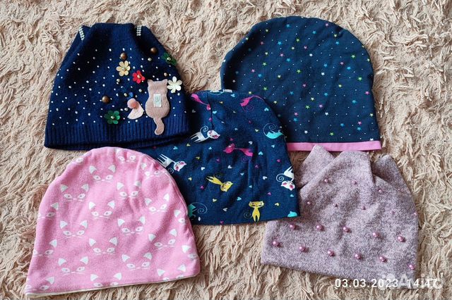 Весенняя шапка для девочки