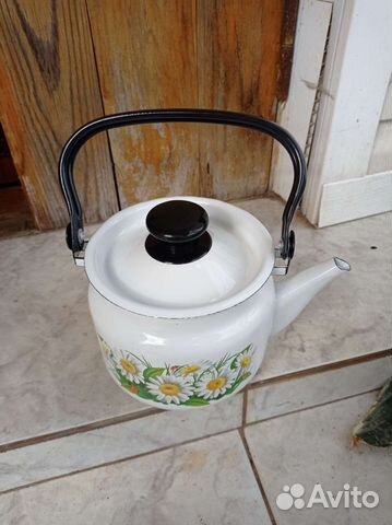 Чайник эмалированный новый 2 литра