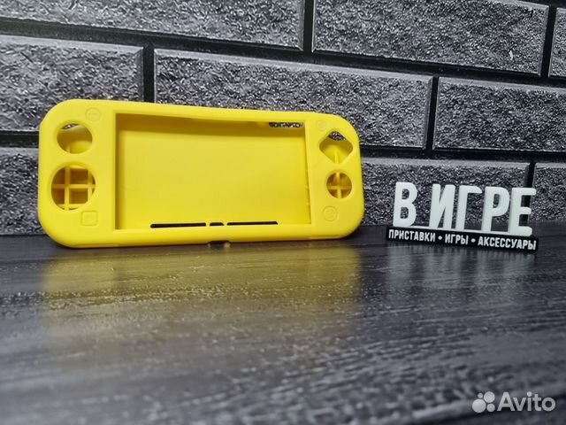 Желтый силиконовый чехол для Switch Lite