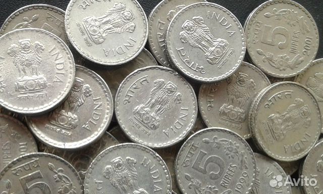 Монеты Индии 5 рупий