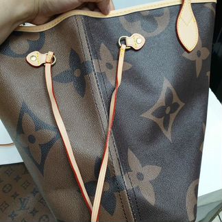 Сумка тоут Louis Vuitton Neverfull MM коричневый
