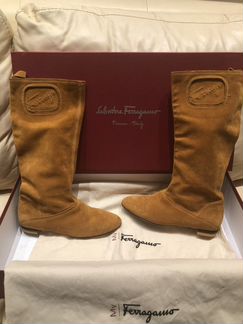 Salvatore Ferragamo сапоги замшевые, размер 37