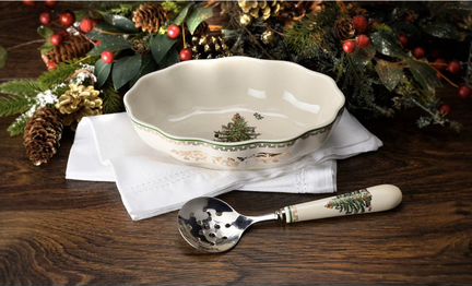 Рождественский салатник с ложкой Spode Christmas t