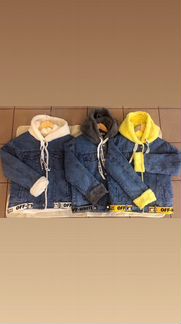 Джинсовая куртка на меху OFF white
