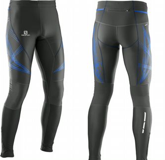 Тайтсы беговые salomon intensity long tight M