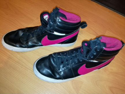 Женские черно-розовые кроссовки Найк (Nike)