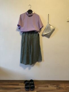 Блузка zara лавандового цвета