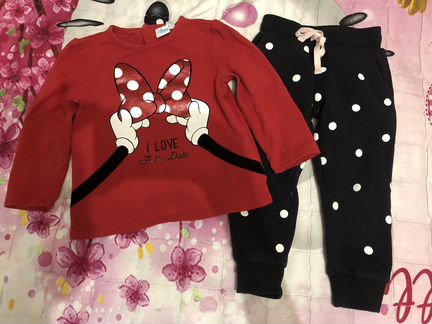 Комплект кофта Disney Baby и штаны H&M