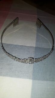 Диадема серебряная