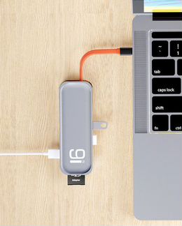 Адаптер rock TR02 9 in 1 Type-C to hdmi 4K Multi-f