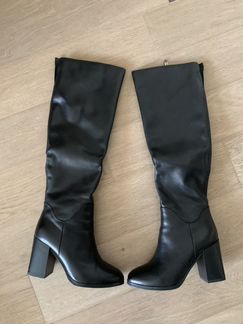 Сапоги женские кожаные
