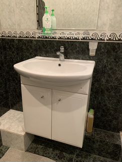 Подвесная раковина + тумба 620х520